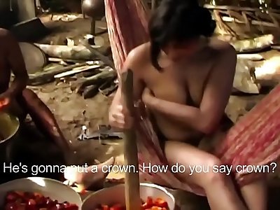 ENF TV Reporter has to get bare for amazon tribe report