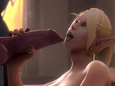 Girl in World of Warcraft have sex