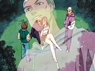 Pervs bound and fuck anime mistress in park