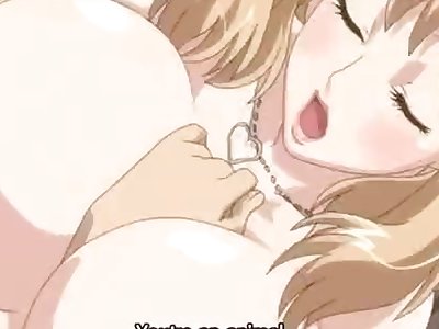 Huge titted blonde hentai babe gets fucked