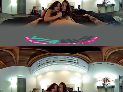VRHush - Two hot women for one big hard dick