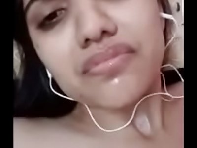Indian chick with video call with her man friend