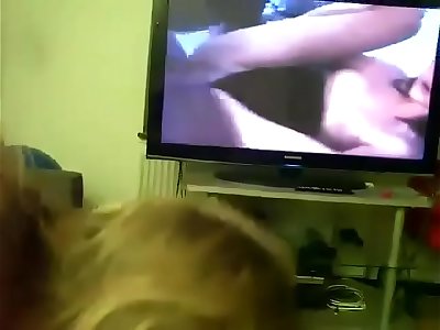 Mom Gives Sonny Head While He Watches Porn