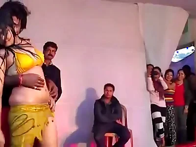 Hot Indian Girl Dancing on Stage