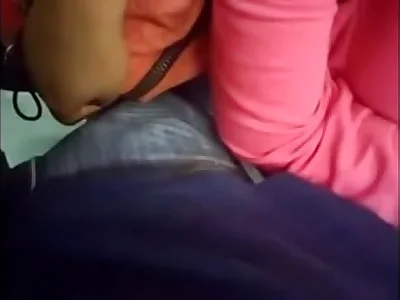 Lund (penis) caught by piece of baggage in bus